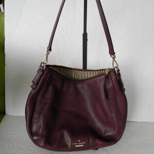 Kate Spade Purple Leather Shoulder Bag
